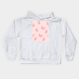 Pink Butterflies Kids Hoodie